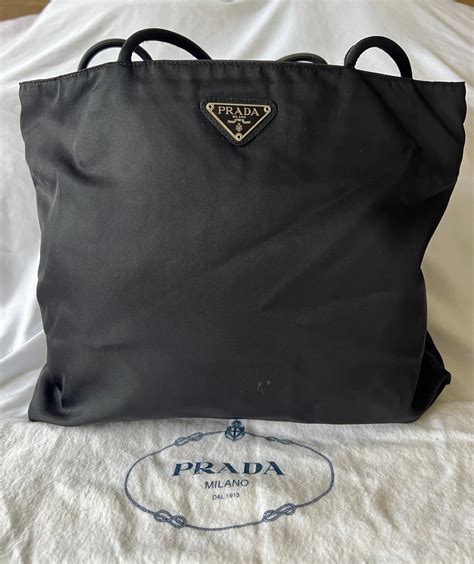 Prada Prada Tote Bag Nylon B2530T Black Unisex PRADA 2way 